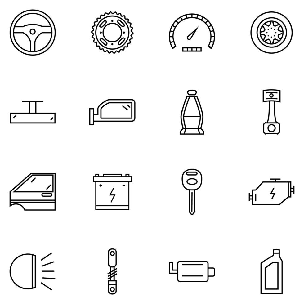 Auto Icon Set vektor