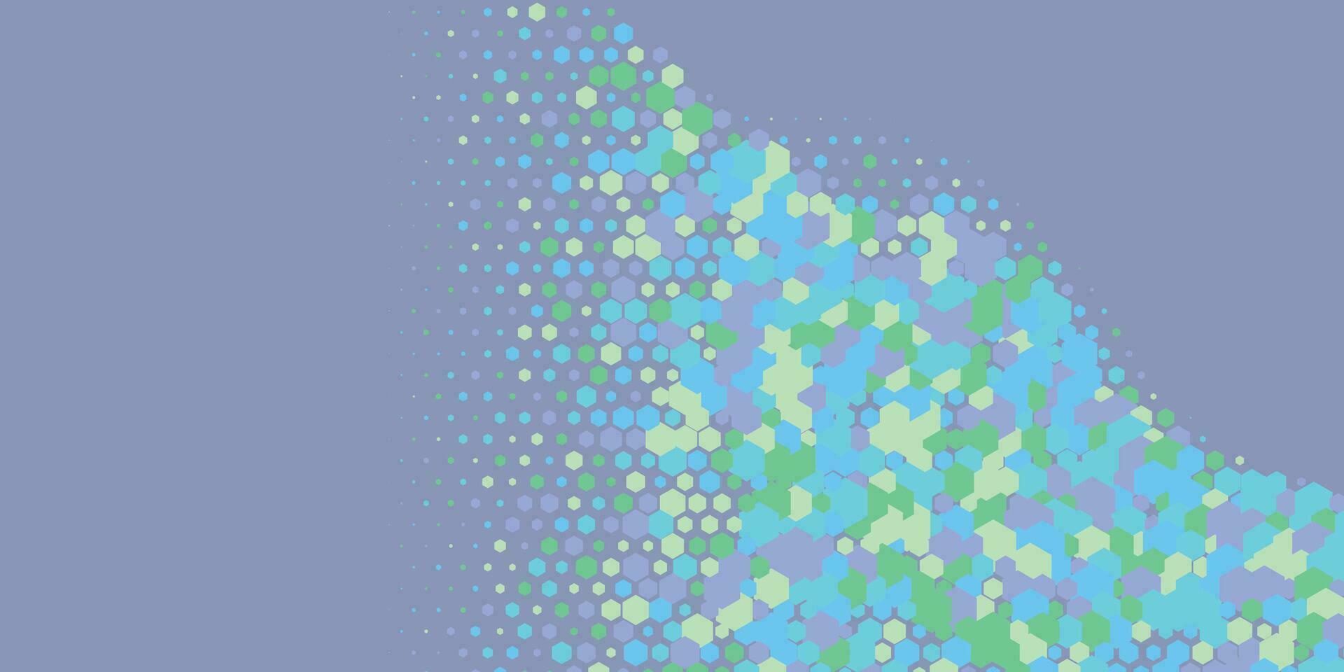 geometrisch abstrakt Hexagon zwei Farbe Hintergrund vektor