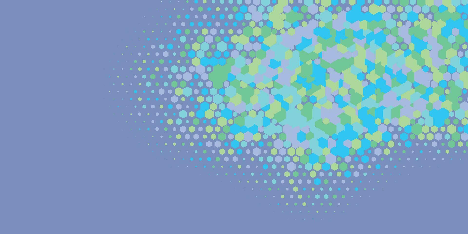 geometrisch abstrakt Hexagon zwei Farbe Hintergrund vektor