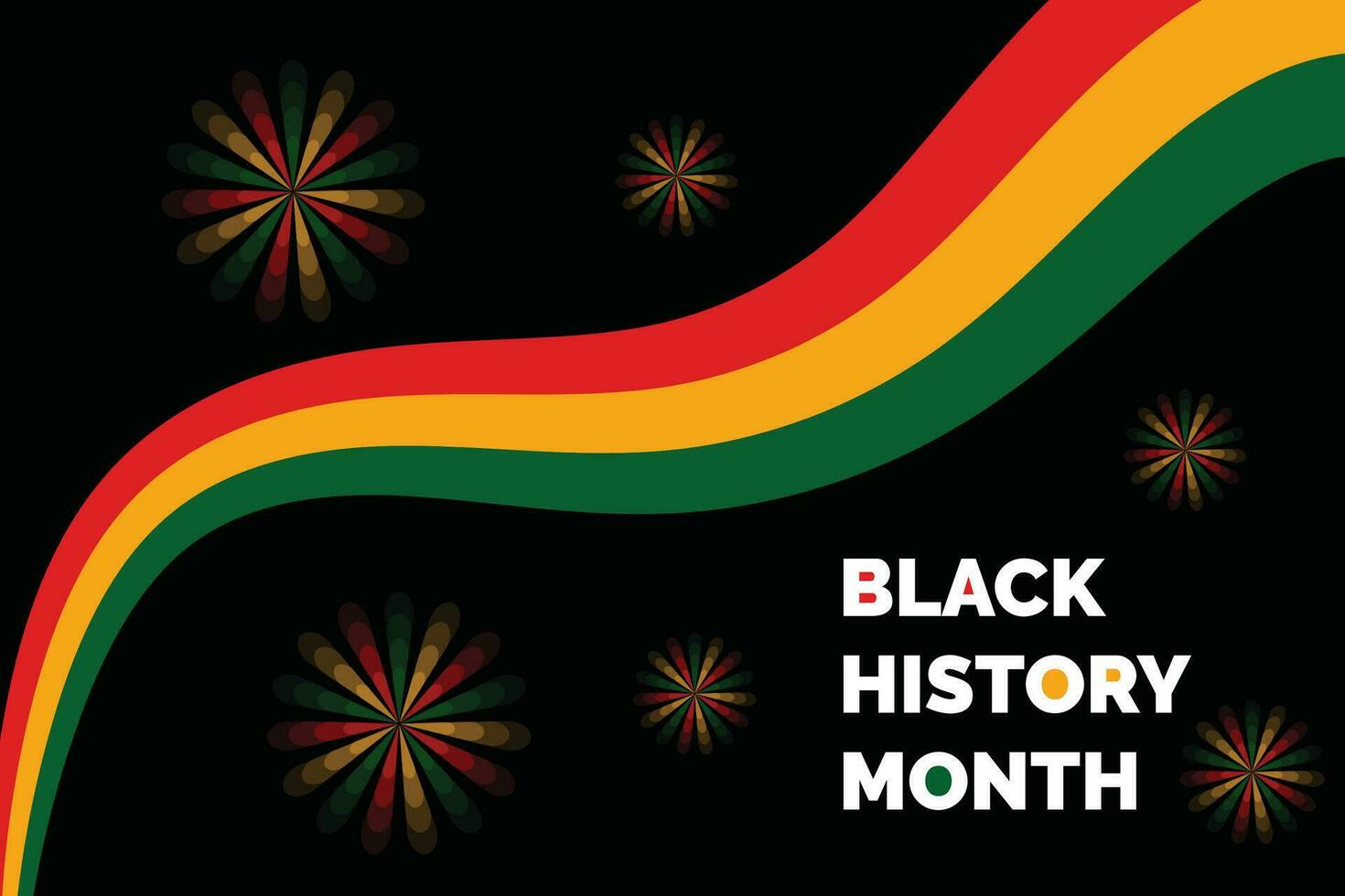 svart historia månad afrikansk amerikan historia firande, social media posta, posta design, baner, kort, affisch vektor