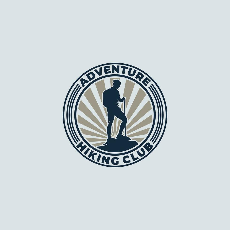 Abenteuer Wandern Verein Logo Design Inspiration vektor
