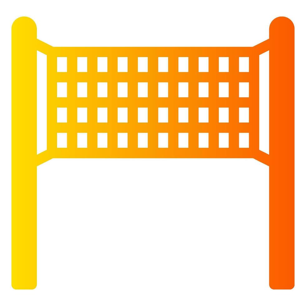 Volleyball Netz Gradient Symbol vektor