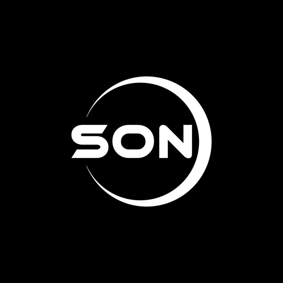 Sohn Brief Logo Design, Inspiration zum ein einzigartig Identität. modern Eleganz und kreativ Design. Wasserzeichen Ihre Erfolg mit das auffällig diese Logo. vektor