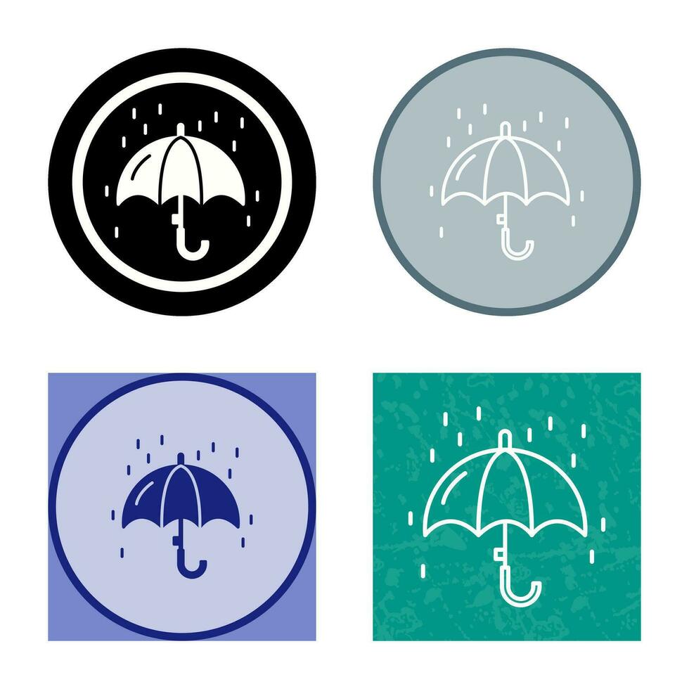 Regen-Vektor-Symbol vektor