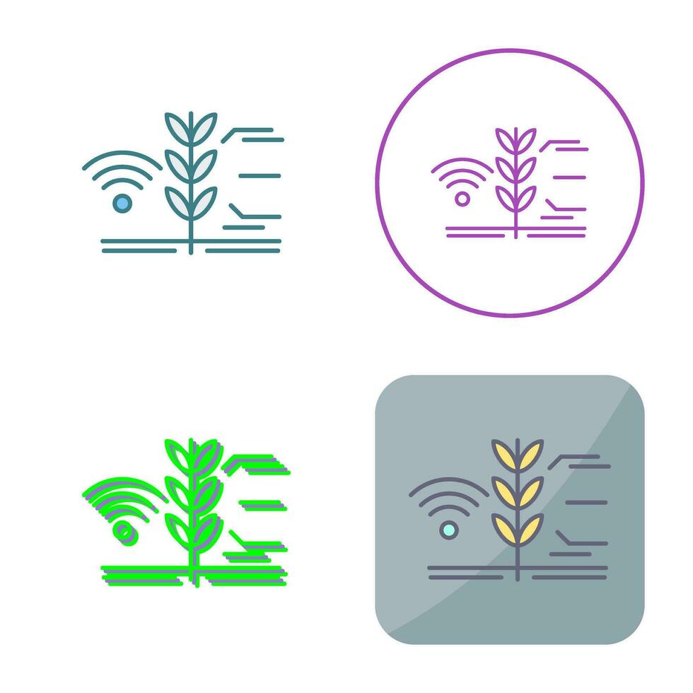 Smart-Farm-Vektor-Symbol vektor