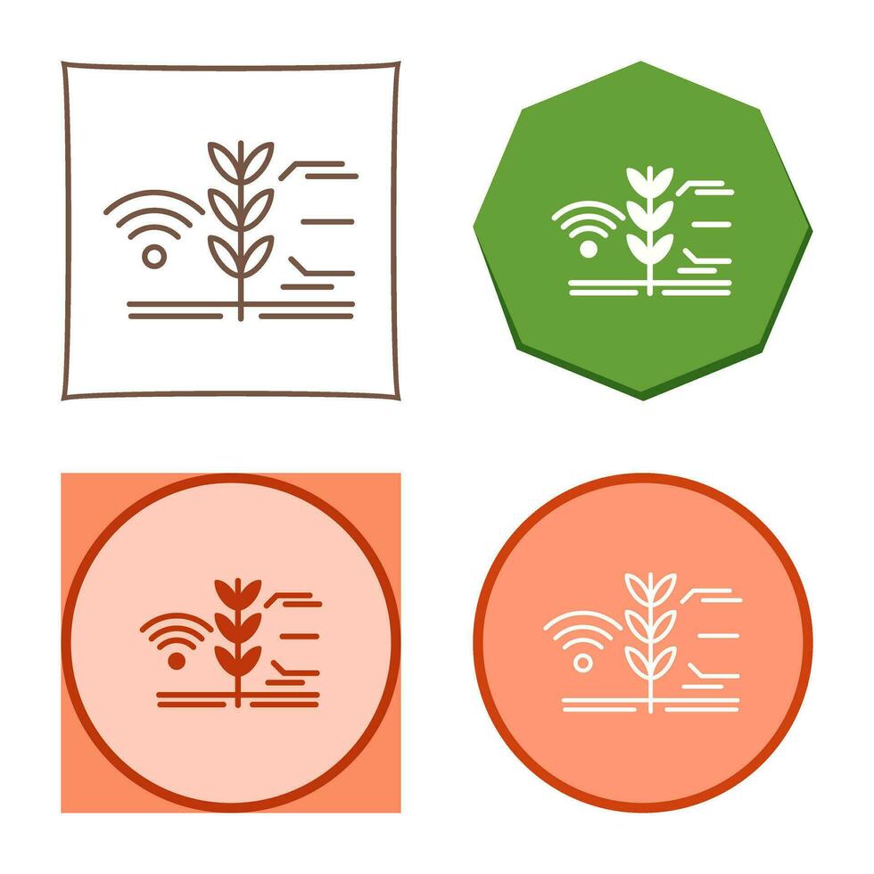 Smart-Farm-Vektor-Symbol vektor