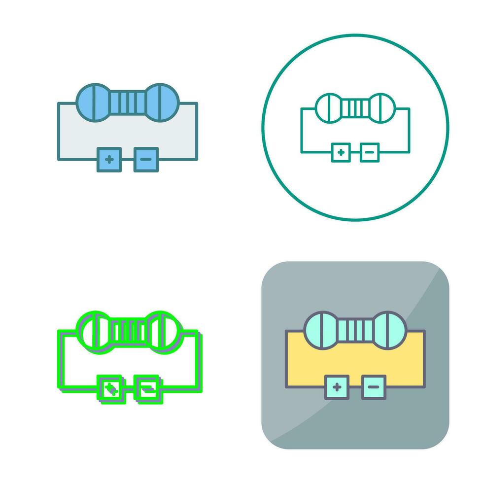 Widerstandsvektorsymbol vektor