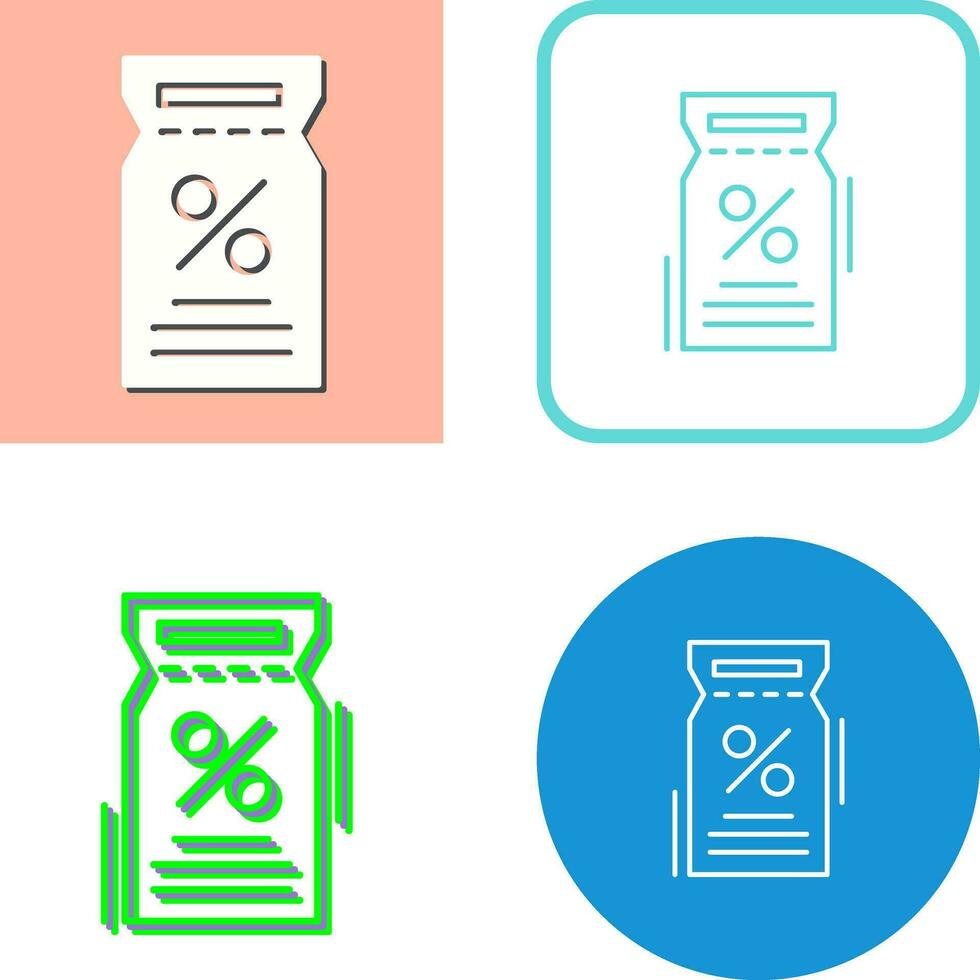 Vektorsymbol für Rabattgutscheine vektor