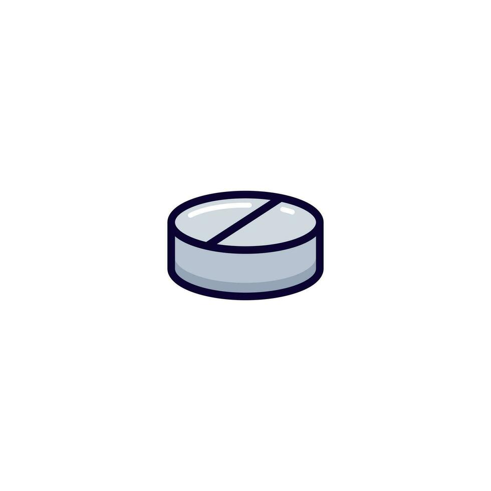 medicinsk piller eller läsplatta kapsel ikon vektor illustration
