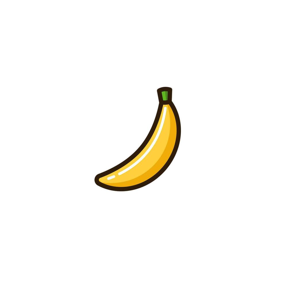 Banane Symbol mit einfach bunt Stil Vektor Illustration