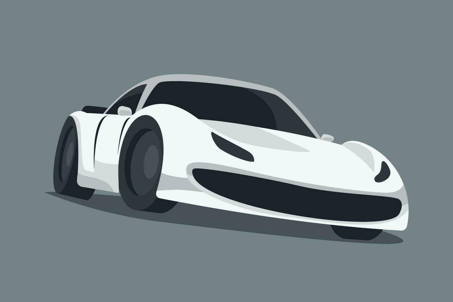 sport bil vektor illustration isolerat element för bil- annonser, affischer, hemsida mönster