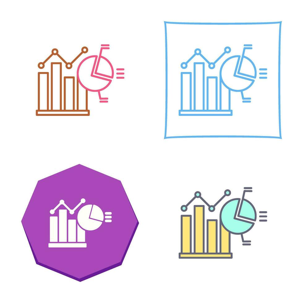 Balkendiagramm-Vektorsymbol vektor