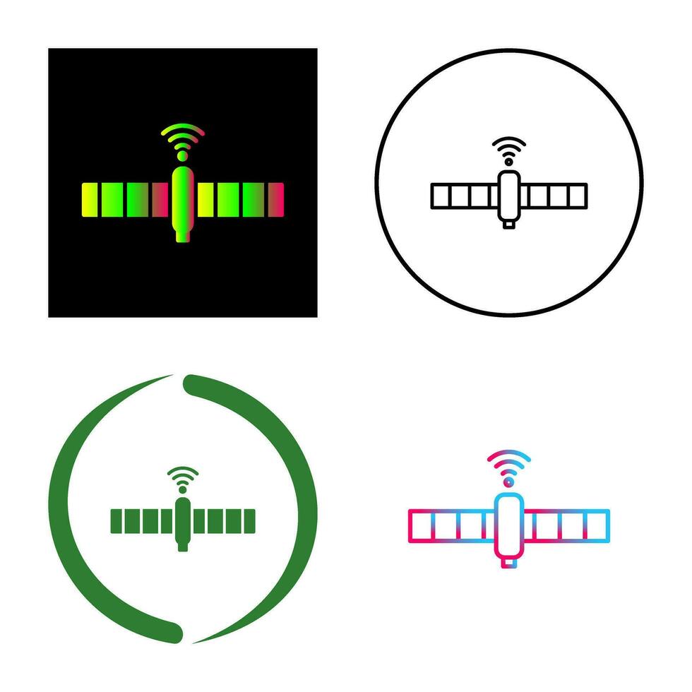 unik satellit vektor ikon