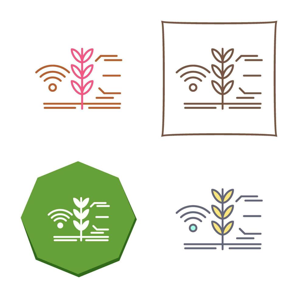 Smart-Farm-Vektor-Symbol vektor