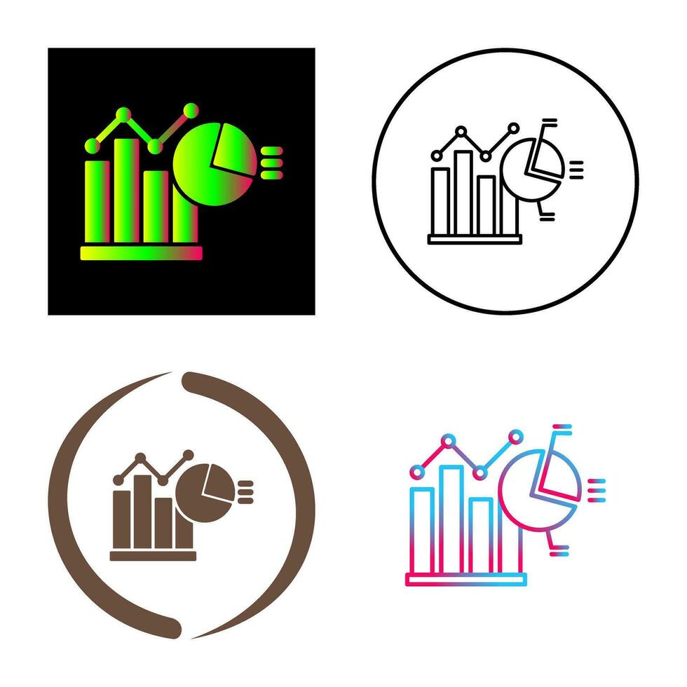 Balkendiagramm-Vektorsymbol vektor
