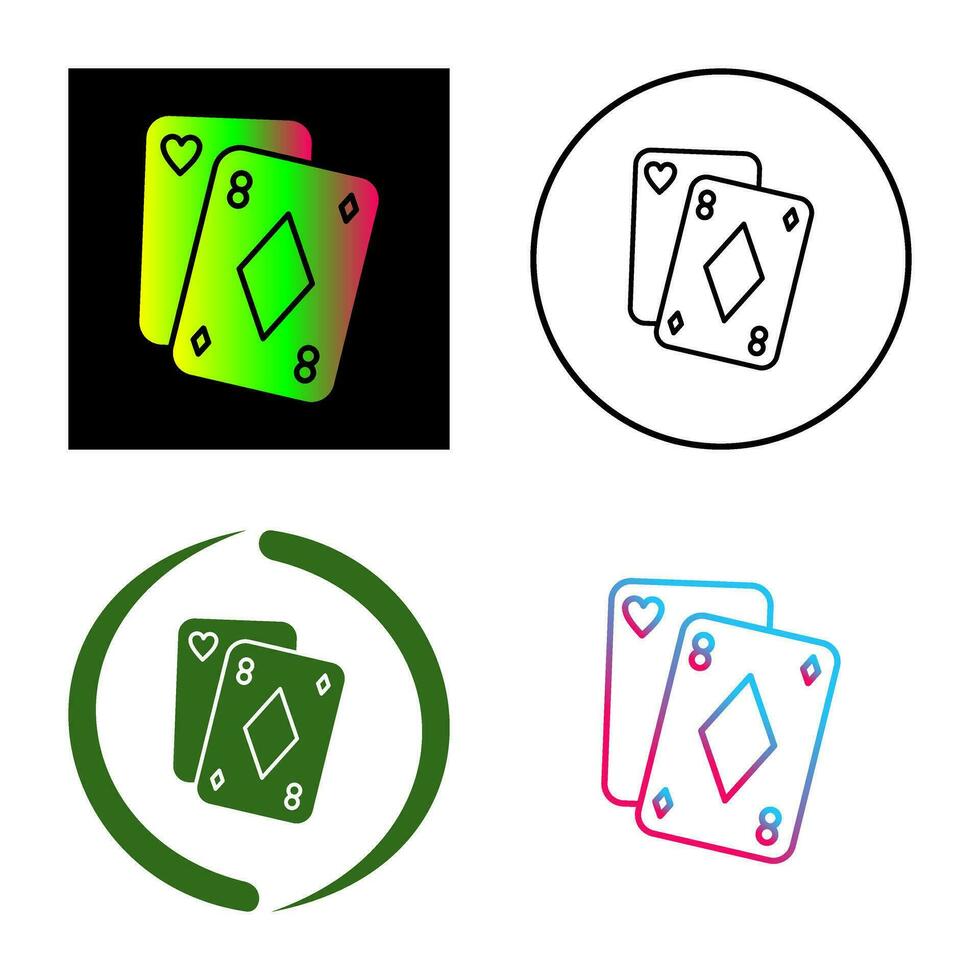 Poker-Vektor-Symbol vektor