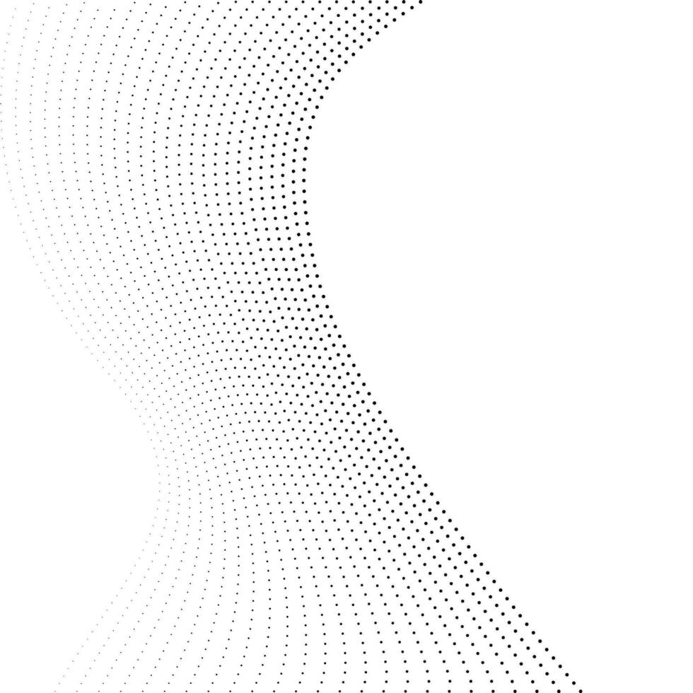 abstrakt strömma Vinka prickar bakgrund. abstrakt halvton bakgrund vektor