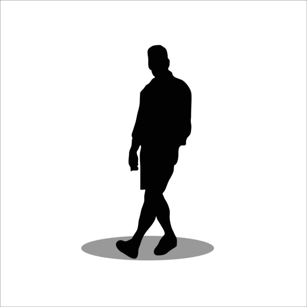 Männer Silhouette Lager Vektor Illustration