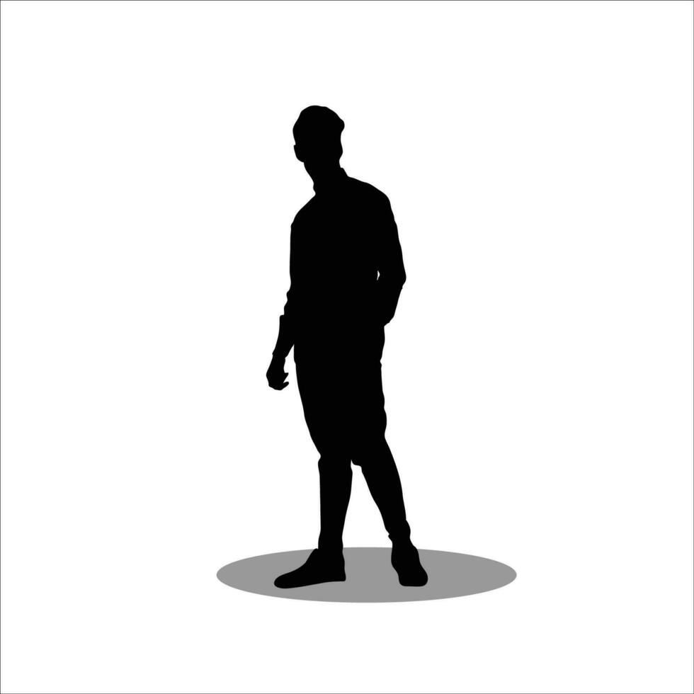 Männer Silhouette Lager Vektor Illustration