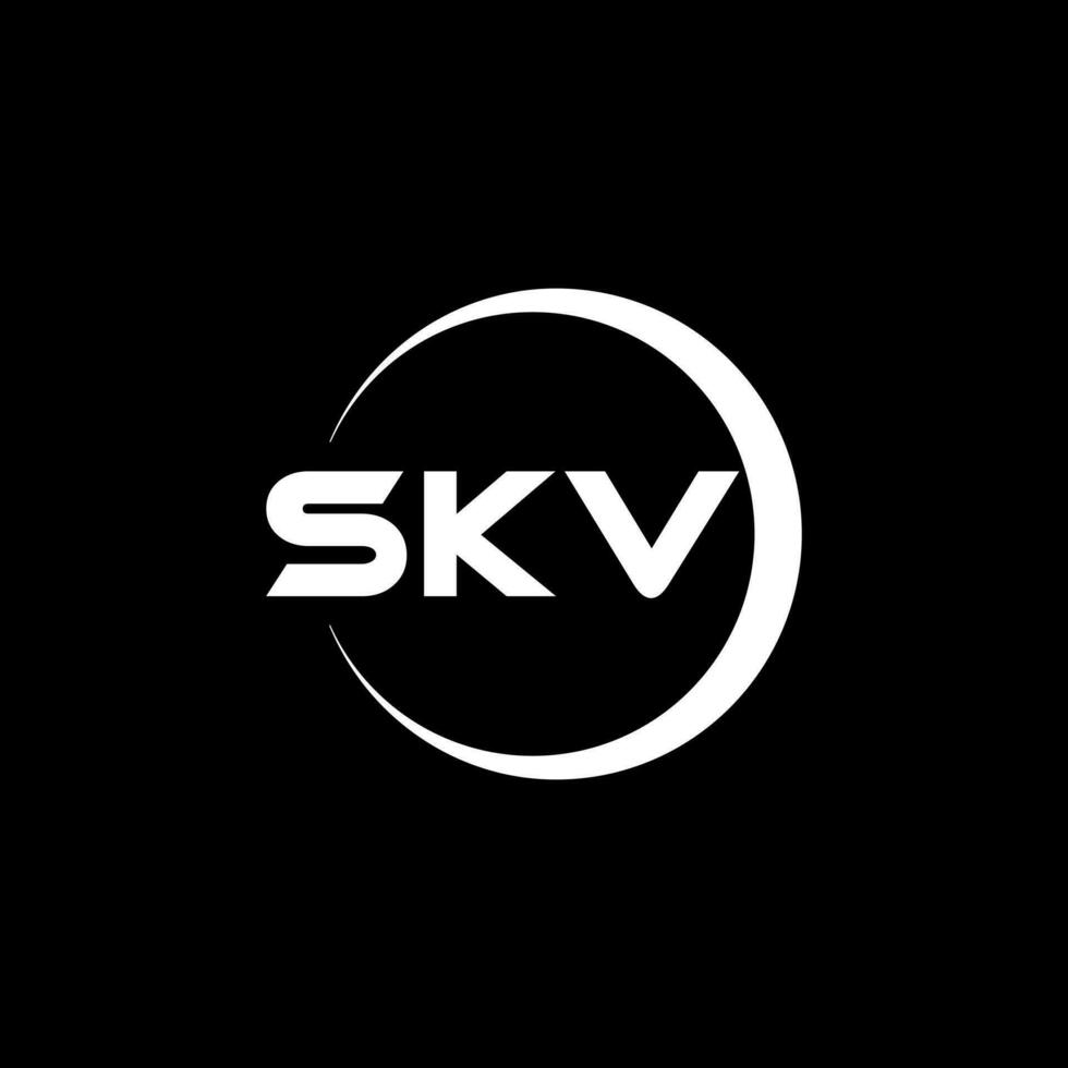 skv brev logotyp design, inspiration för en unik identitet. modern elegans och kreativ design. vattenmärke din Framgång med de slående detta logotyp. vektor