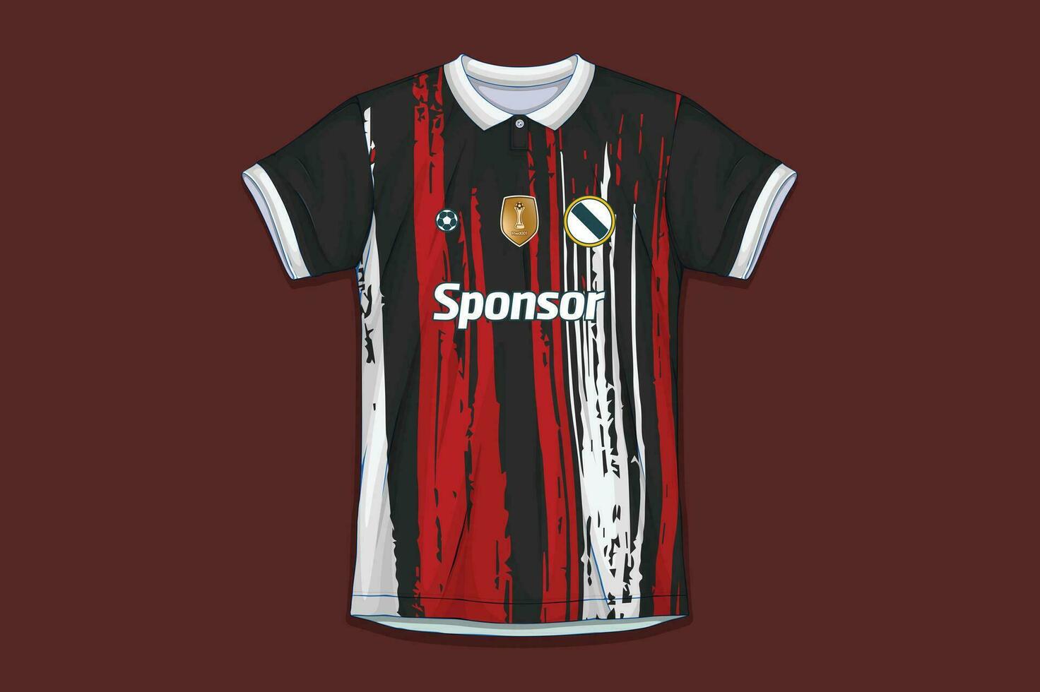 fotboll jersey design för sublimering, sport t skjorta design vektor