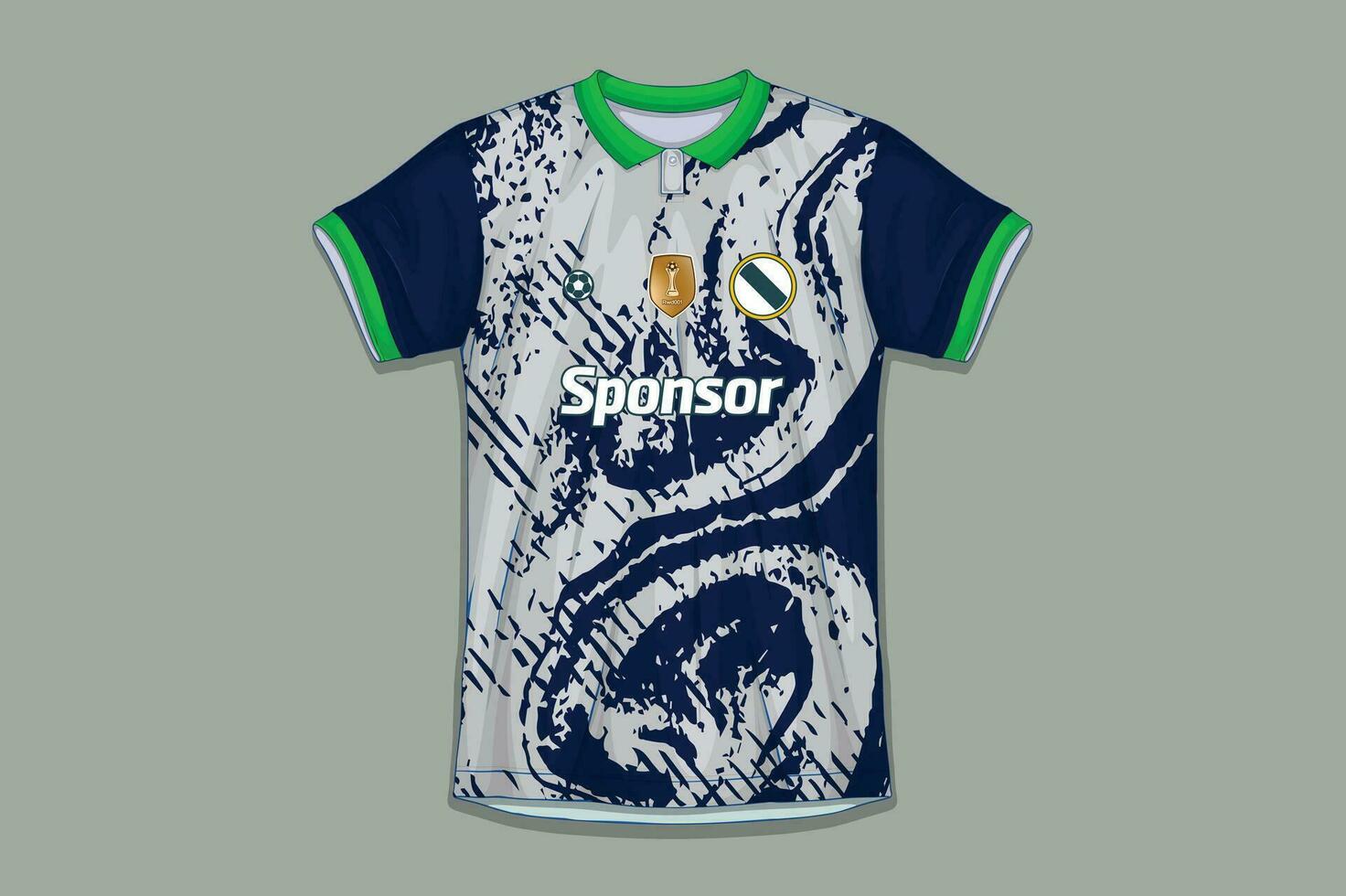 fotboll jersey design för sublimering, sport t skjorta design vektor