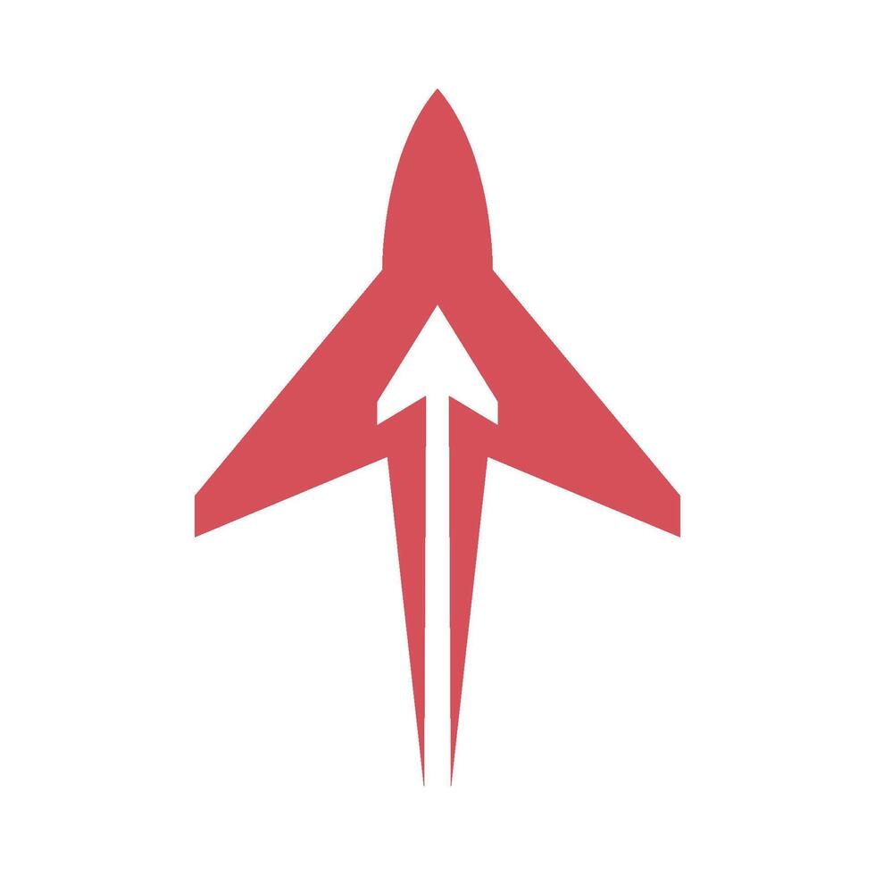 Papier Ebene, Flugzeug Logo Design vektor