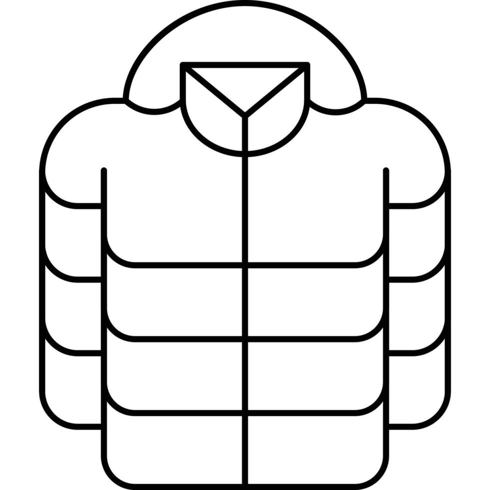 Kleidung Linie Symbol. minimal Vektor Illustrationen. einfach Gliederung Zeichen zum Mode Anwendung