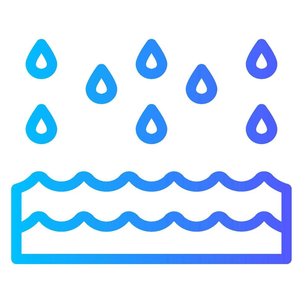 Wasser Tropfen Gradient Symbol vektor