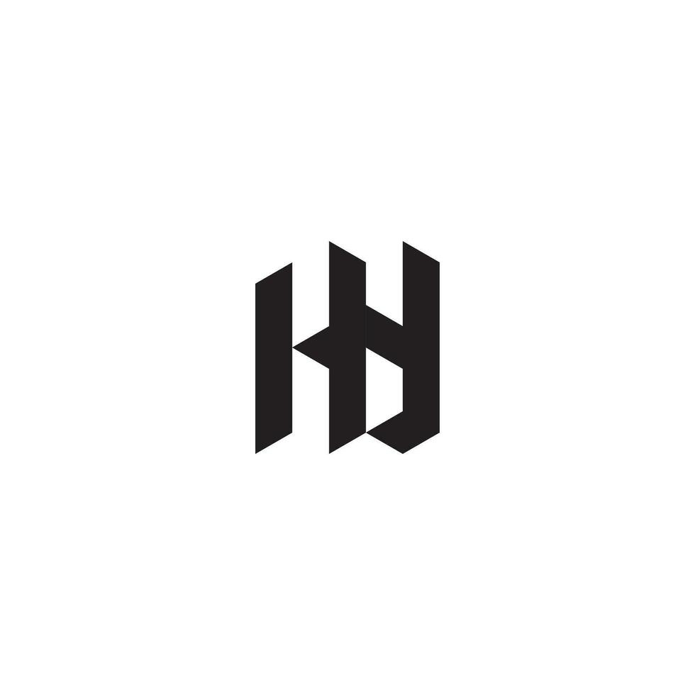 hy geometrisch und futuristisch Konzept hoch Qualität Logo Design vektor