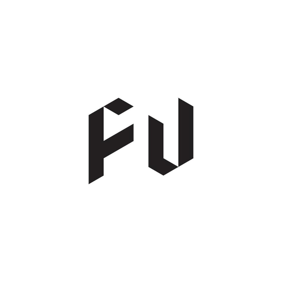 fw geometrisch und futuristisch Konzept hoch Qualität Logo Design vektor