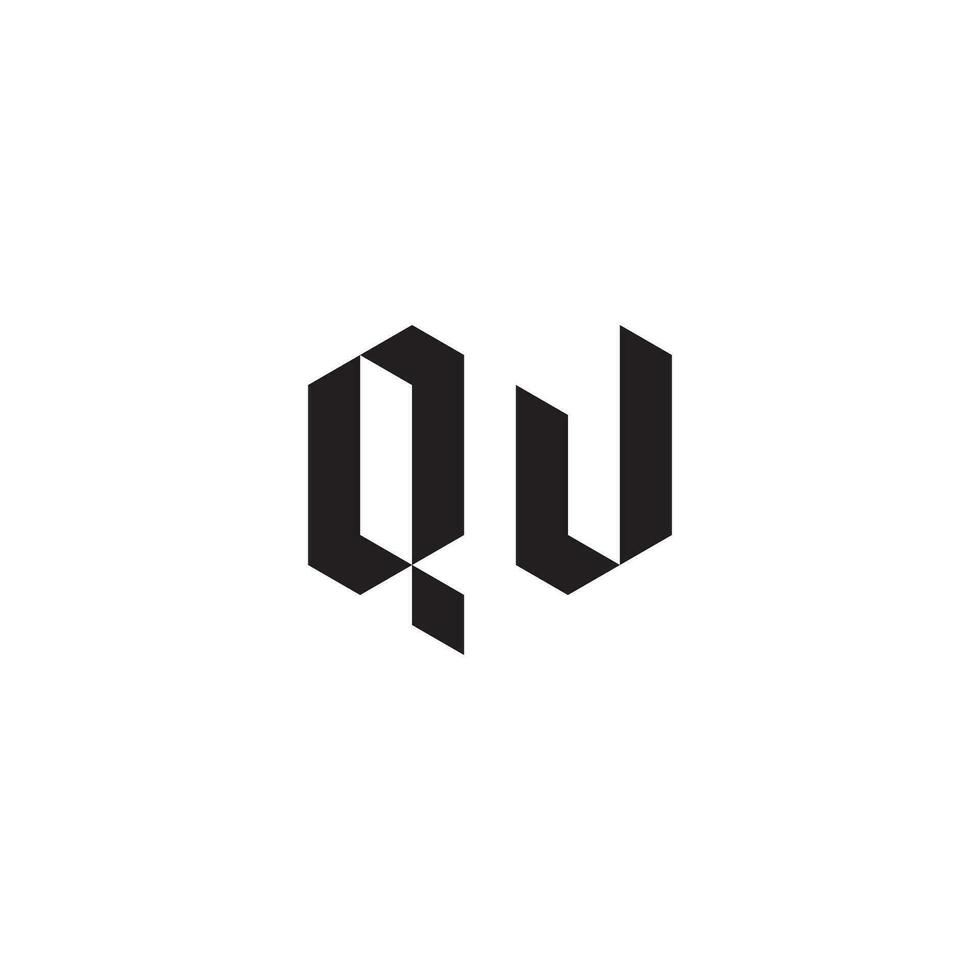 qw geometrisch und futuristisch Konzept hoch Qualität Logo Design vektor