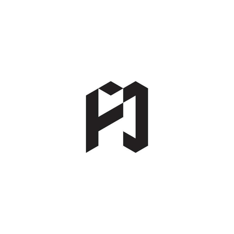 fo geometrisch und futuristisch Konzept hoch Qualität Logo Design vektor