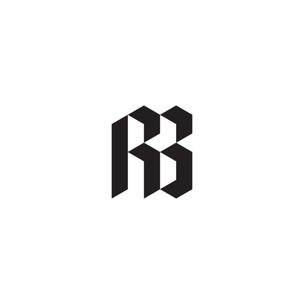 rb geometrisk och trogen begrepp hög kvalitet logotyp design vektor