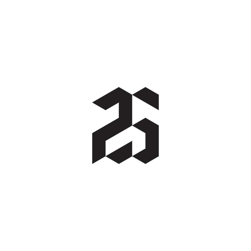 zg geometrisk och trogen begrepp hög kvalitet logotyp design vektor