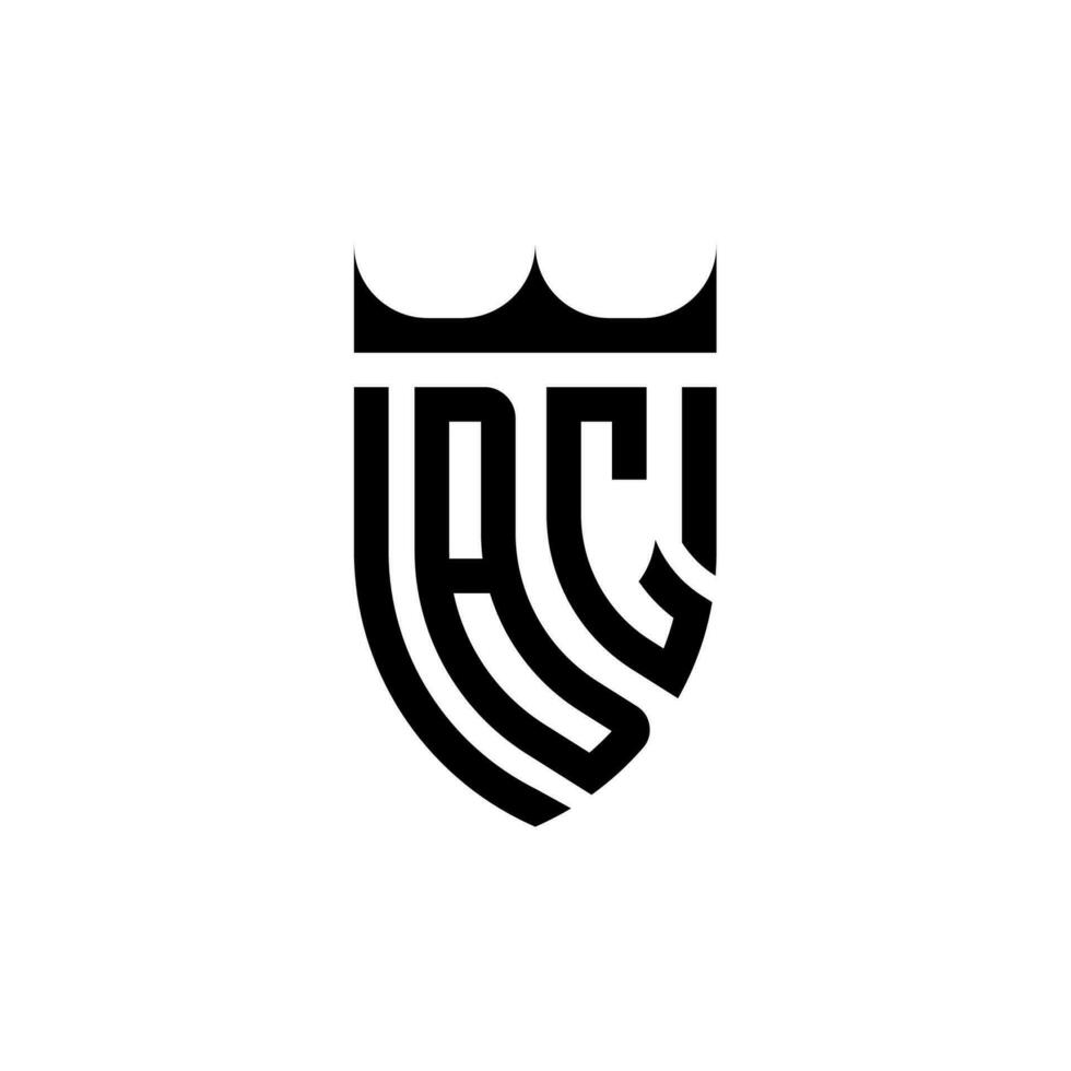 bc Krone Schild Initiale Luxus und königlich Logo Konzept vektor