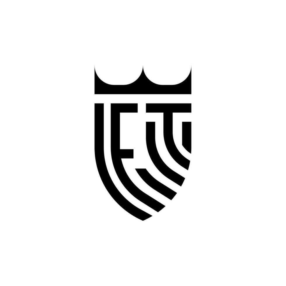 med krona skydda första lyx och kunglig logotyp begrepp vektor