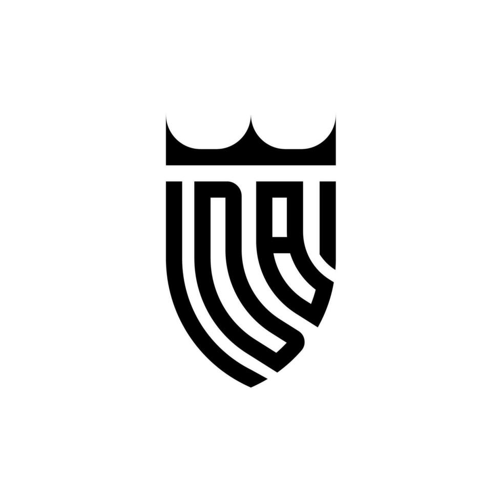 db krona skydda första lyx och kunglig logotyp begrepp vektor