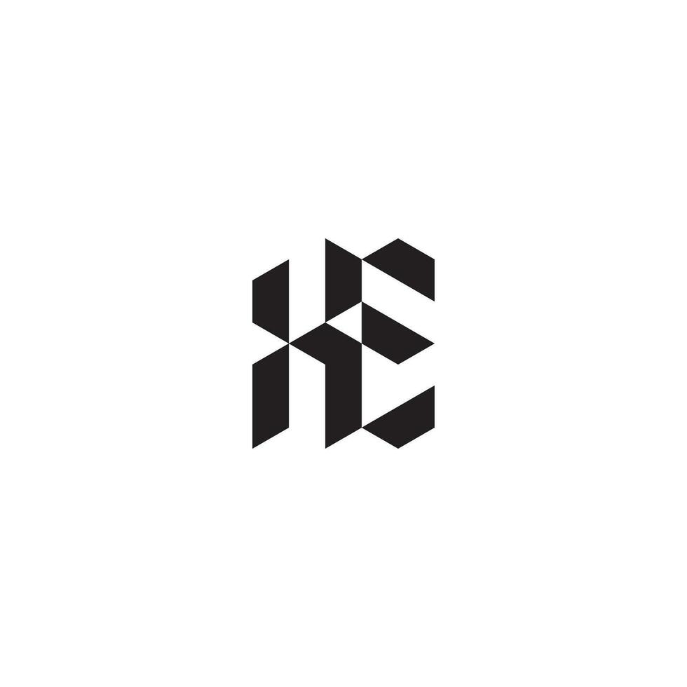 xe geometrisch und futuristisch Konzept hoch Qualität Logo Design vektor