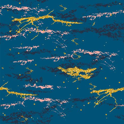 Abstraktes kosmisches nahtloses Muster. Modische Hand gezeichnete Beschaffenheit, Funkeln und geometrische Elemente. vektor