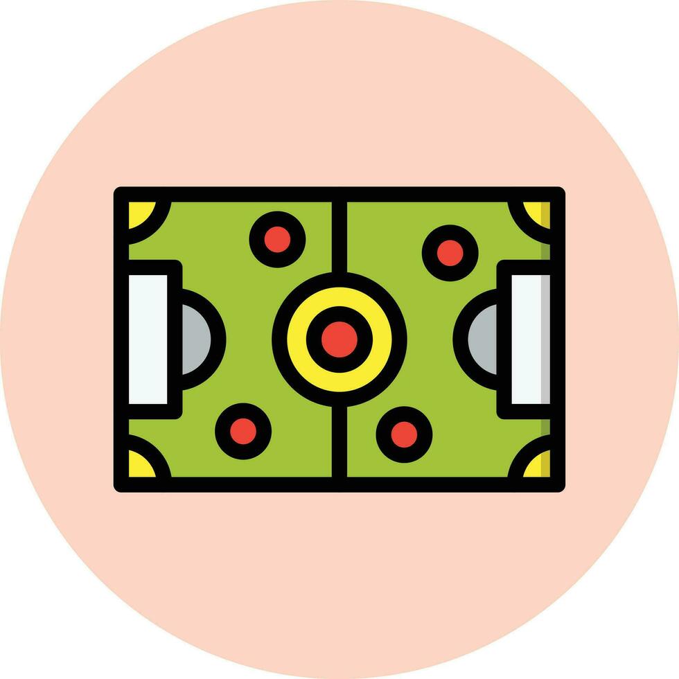 fotbollsplan vektor ikon design illustration