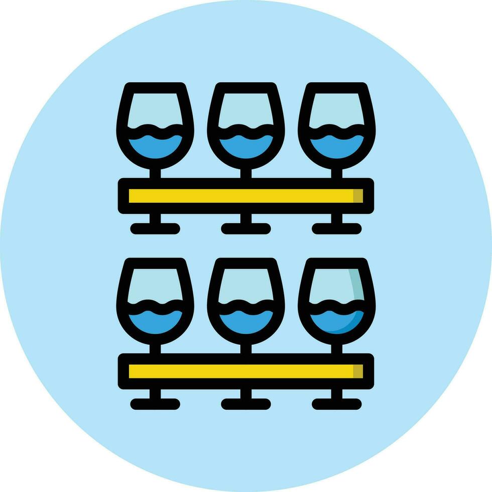 Wein Brille Vektor Symbol Design Illustration