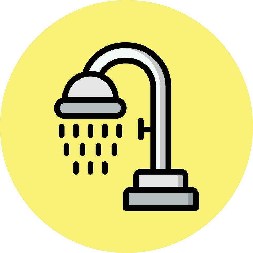 Dusche-Vektor-Icon-Design-Illustration vektor