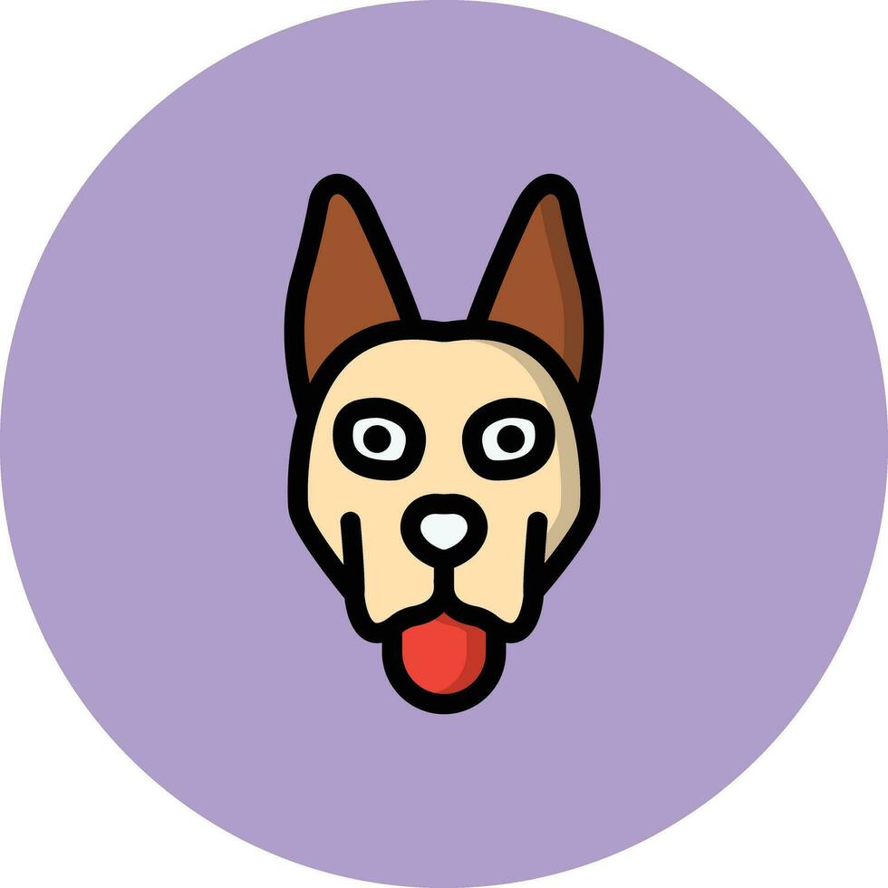 Hund Vektor Symbol Design Illustration