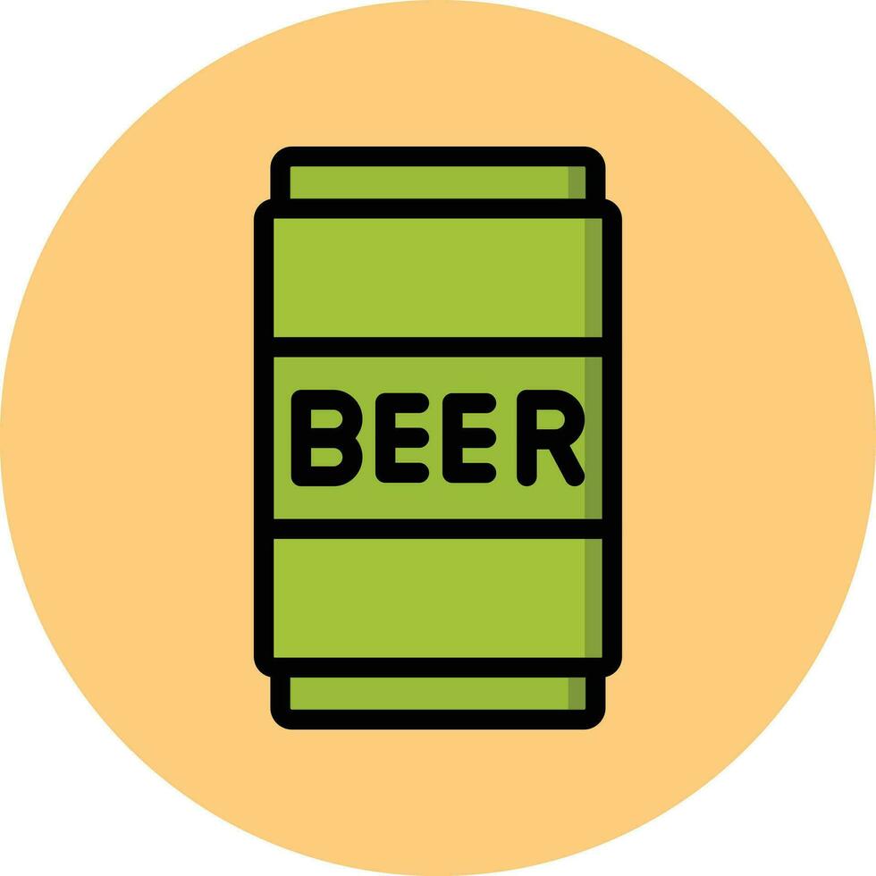 Bier können Vektor Symbol Design Illustration