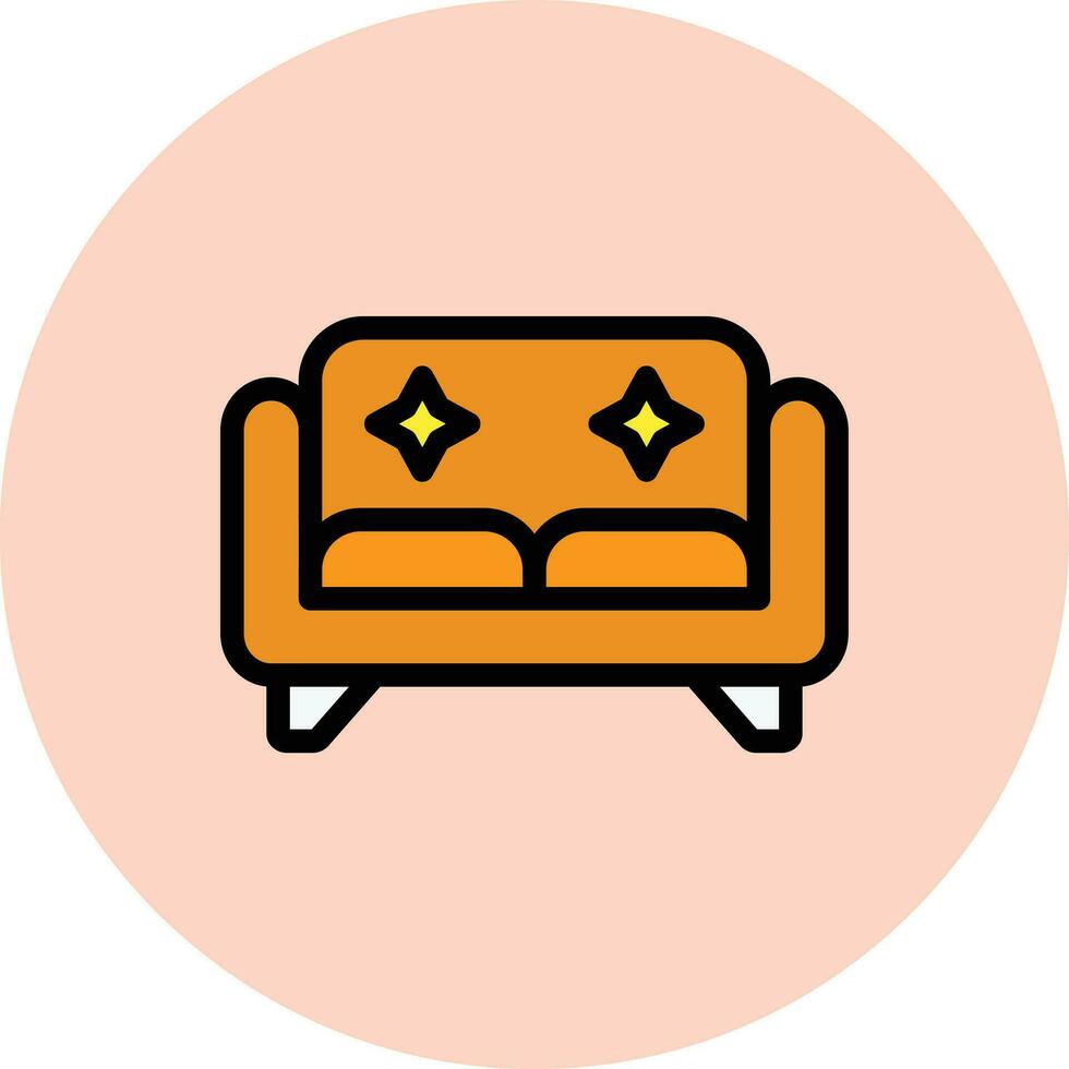 soffa vektor ikon design illustration