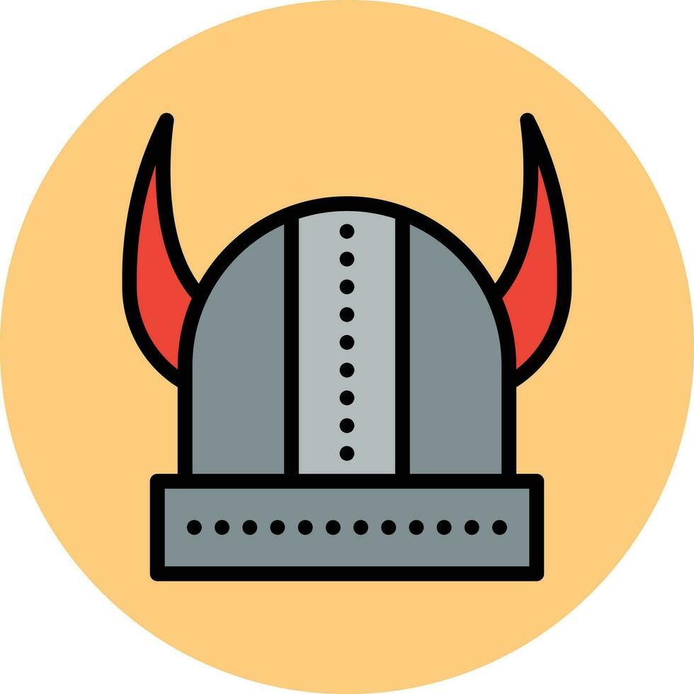 Wikinger Helm Vektor Symbol Design Illustration