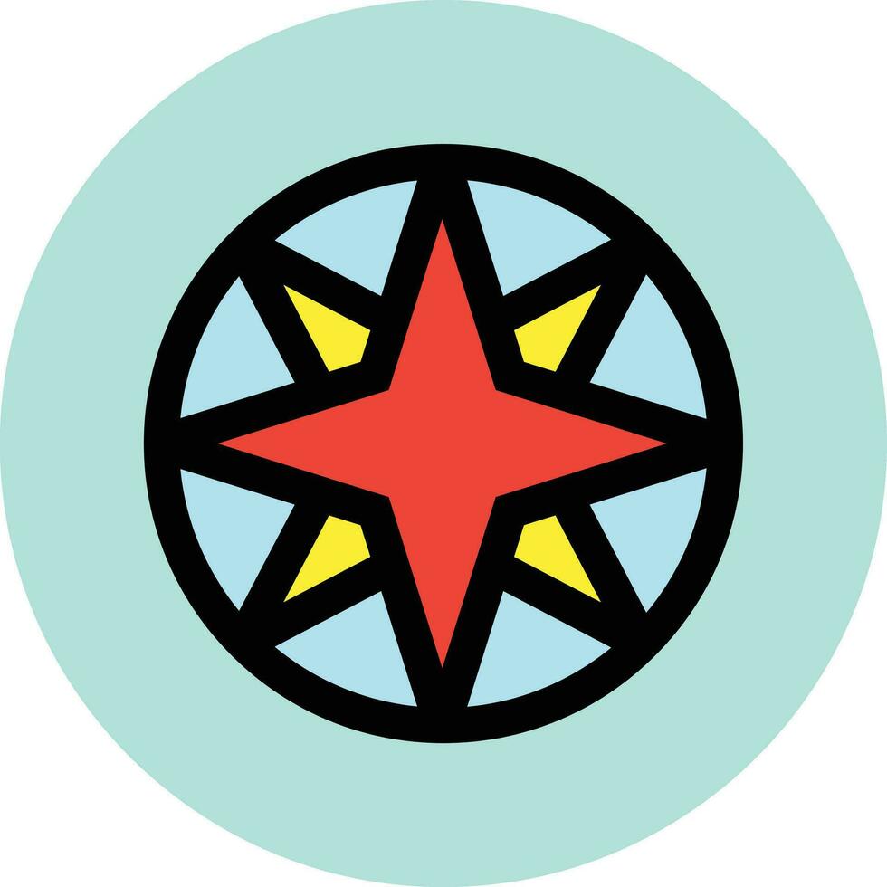 Kompass Rose Vektor Symbol Design Illustration