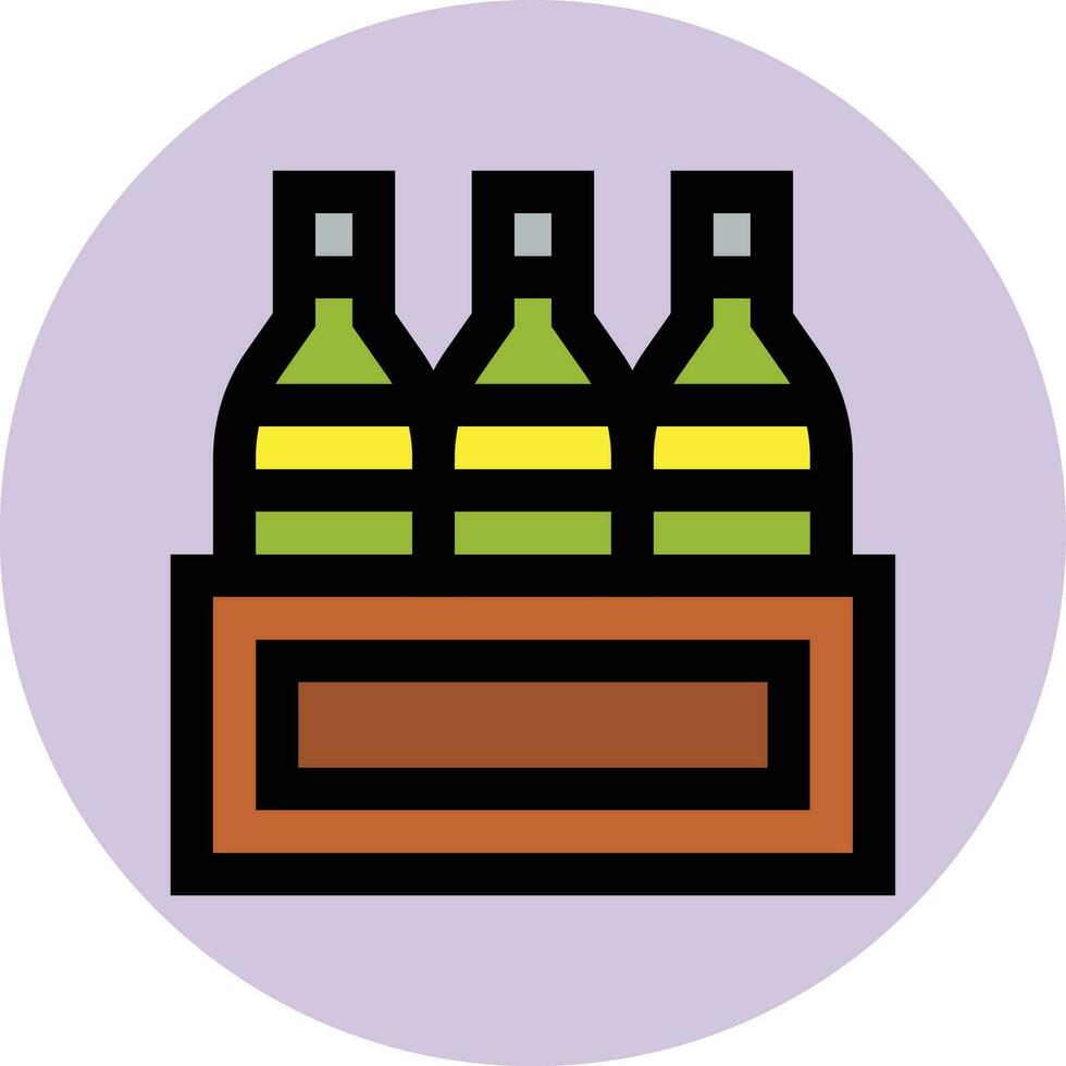 Wein Box Vektor Symbol Design Illustration