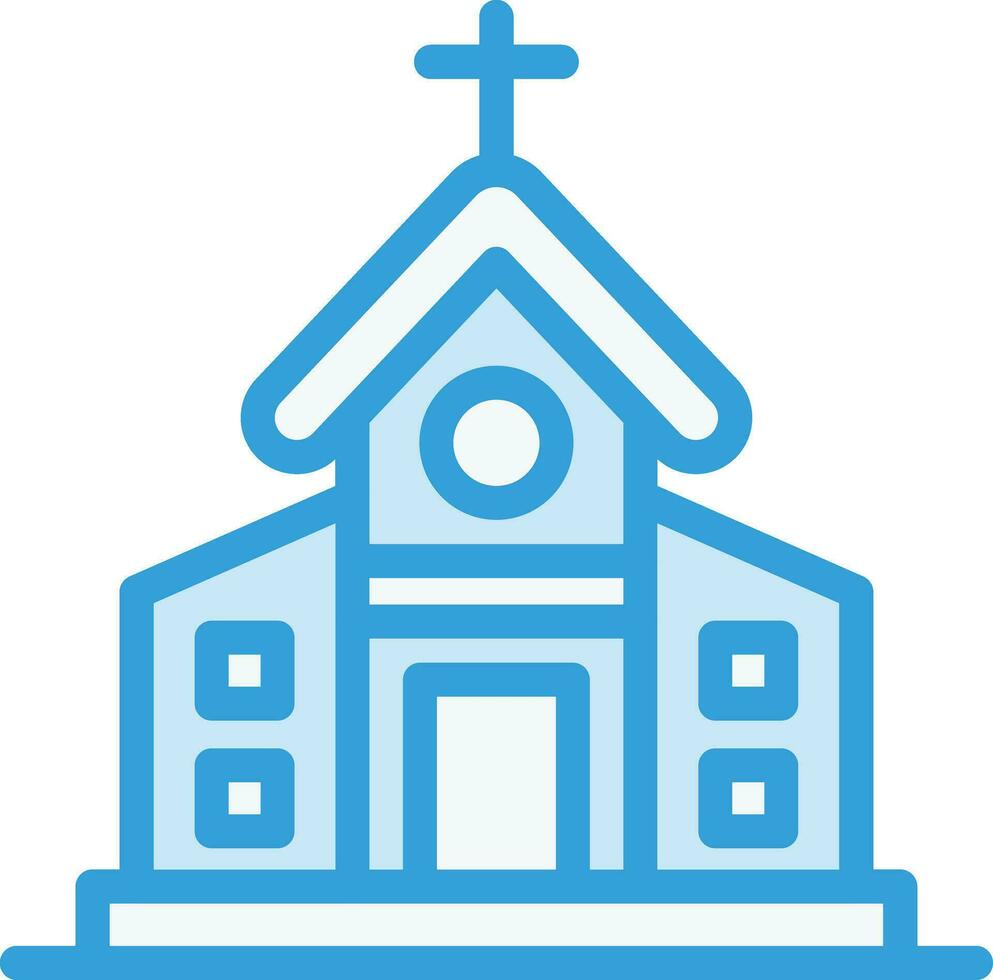 Kirche-Vektor-Icon-Design-Illustration vektor